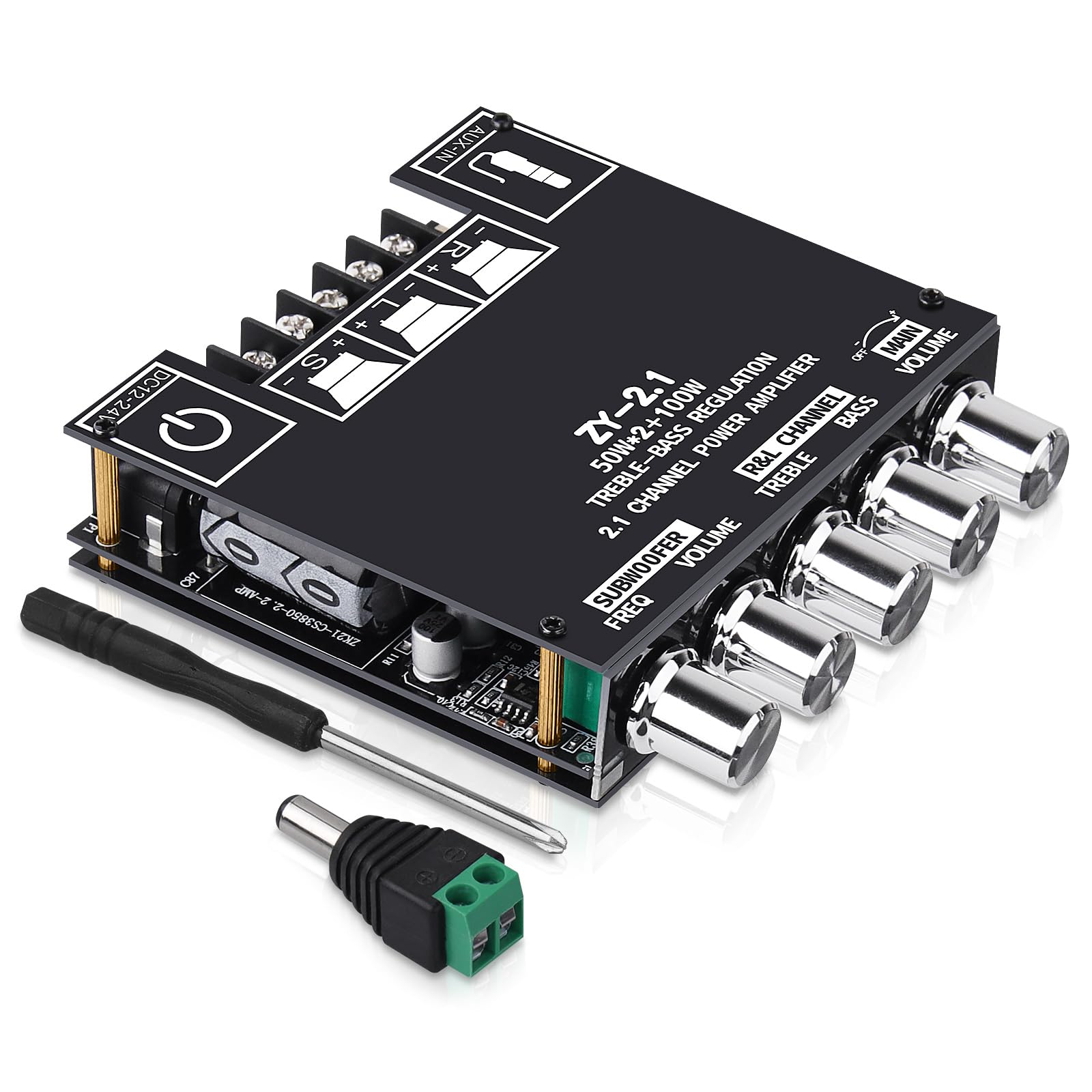 Amazon.com: Bluetooth Audio Amplifier Board, ZY-2.1 2.1CH 50W x 2