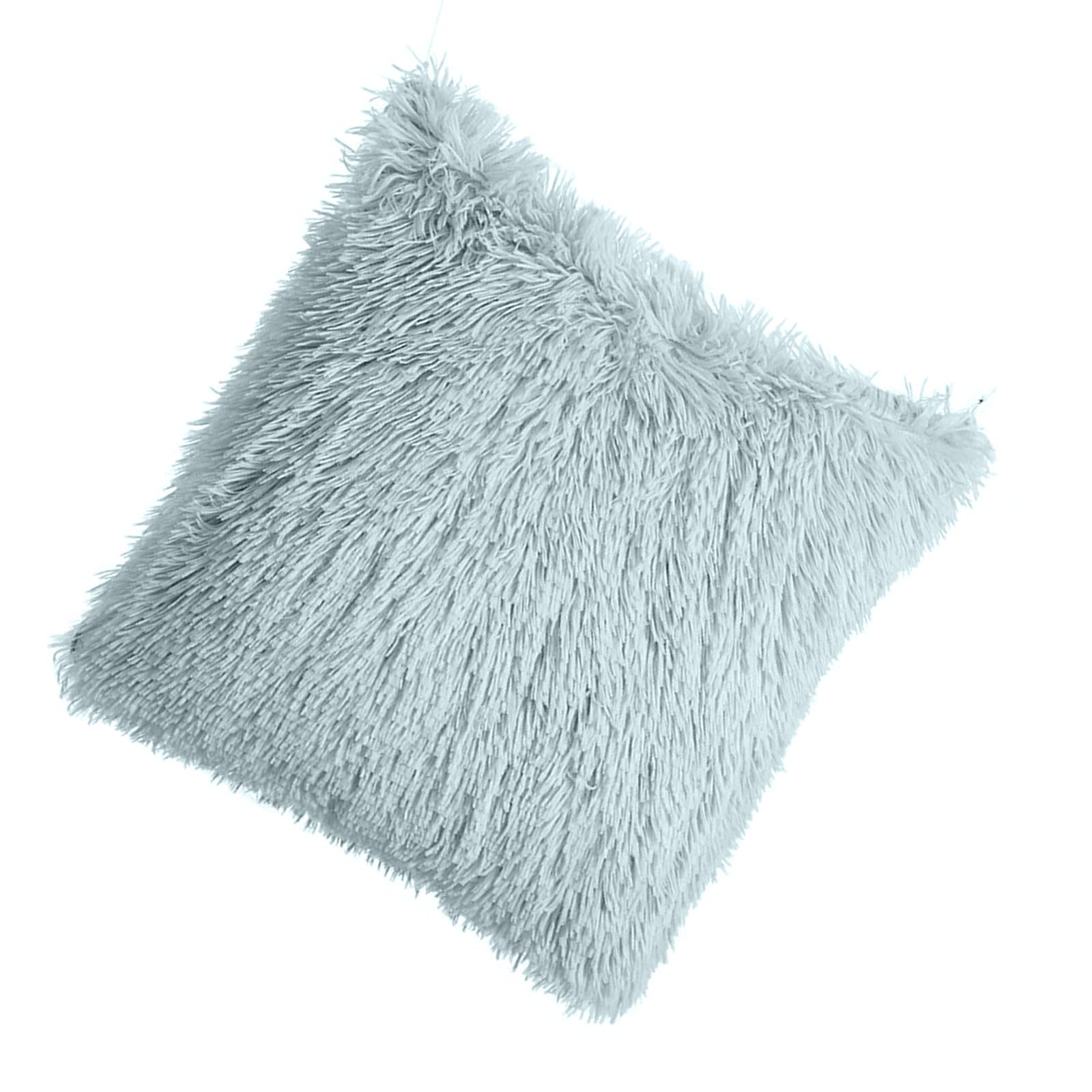 Furs Soft Pillow Case Removable Washable Design Plush Cushion Cover Multiple Color Available Home Decors Reversible Faux Pillow Cover Plush Double Sided Washable with Zipper Multi Color Home