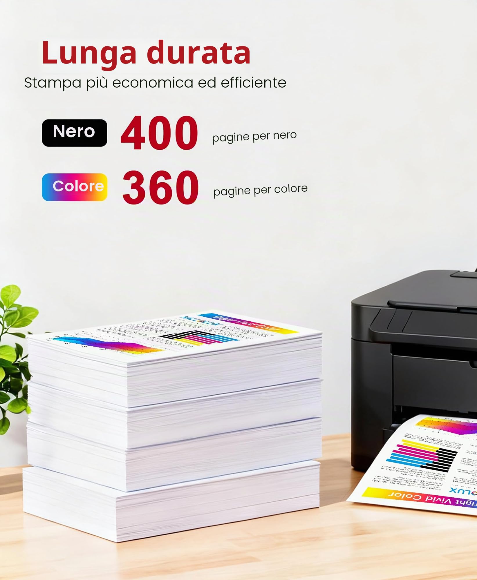HALLOLUX PG-545XL CL-546XL Cartucce Compatibili per Canon 545 546 XL | Cartucce 545 546 XL,Pixma MX490,MX495,TR4550,TS3150,TR4551,MG3050,MG2950,MG2450,MG2550,Nero e Colore,Compatibile Canon