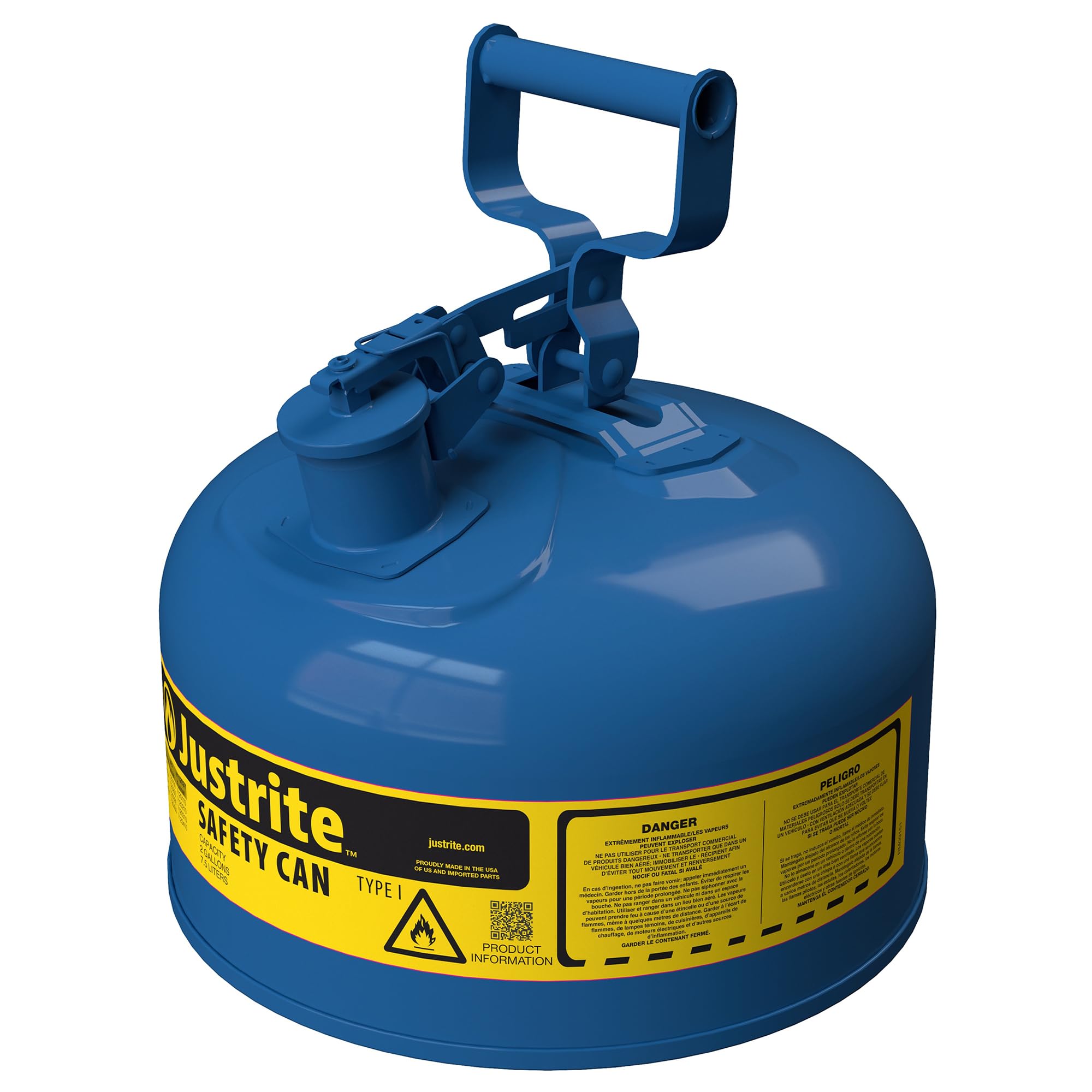 Justrite Safety Can - Red Gasoline Can -11