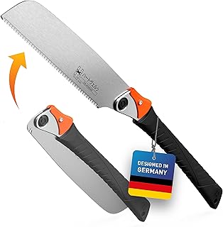 Zen Japanese Pull Saw Foldable [Kataba] 9.5 inch Japanese Saw Hand Saw (SK4 Carbon Steel) for DIY & Woodworking - Pull Saw Wood Saw