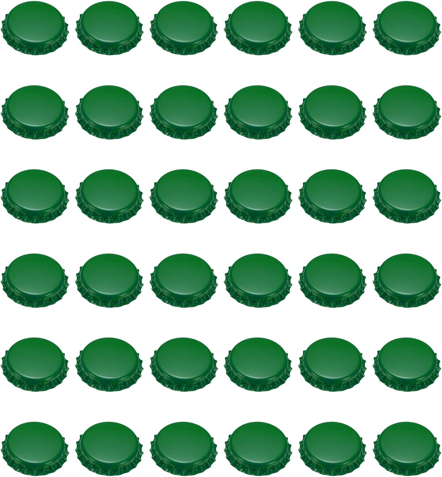 sourcing map 108 Pcs Oxygen Absorbing Beer Bottle Caps, 32mm Pry Off Bulk Crown Caps Bottle Toppers for Soda Beer Wine Glass Bottles Home Brewing DIY Pendants or Craft Scrapbooks, Dark Green