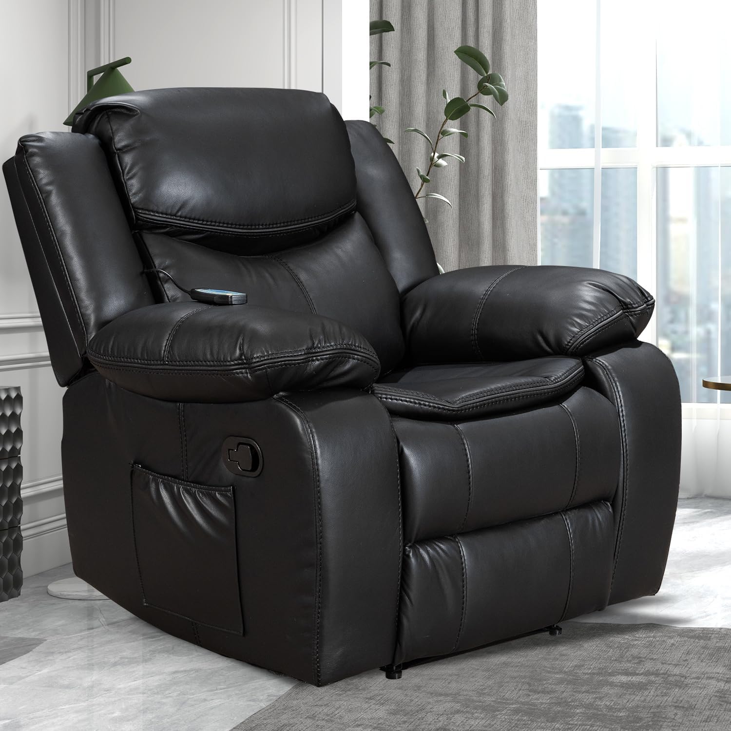 Sofa Comfy Leather Recliner 123 Recliner Sofa-N7301