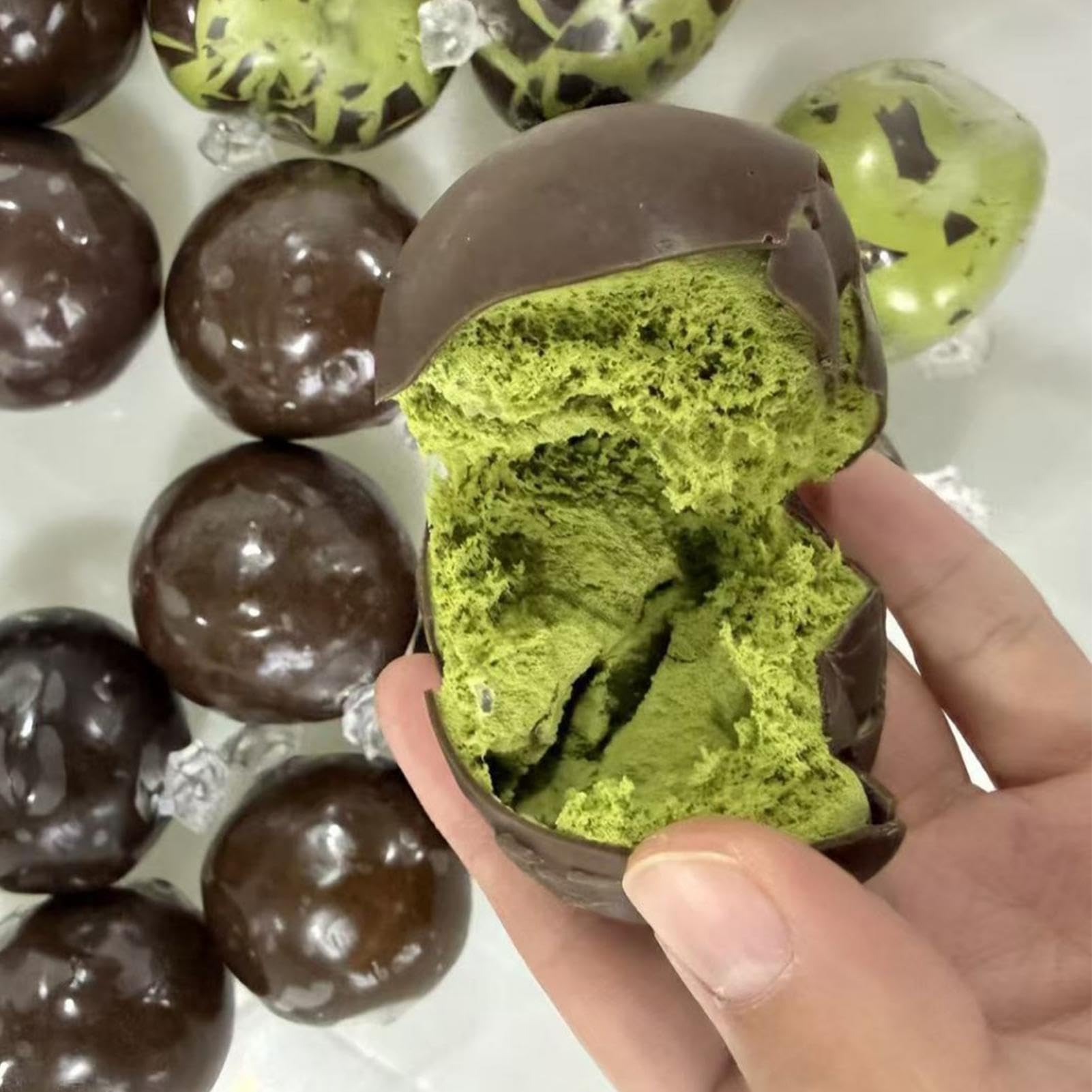 Squeeze , Rebound Wax Coating, 6x6cm, Chocolate Squishy Toy, Sensory Squeeze Toy, Crispy Texture Design - Image 4