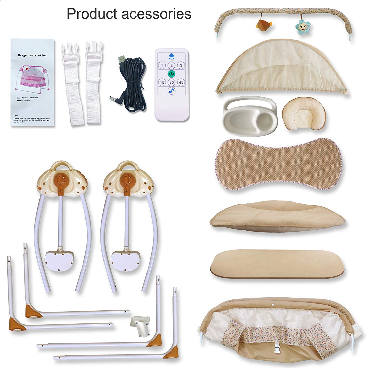 wbpine baby cradle swing