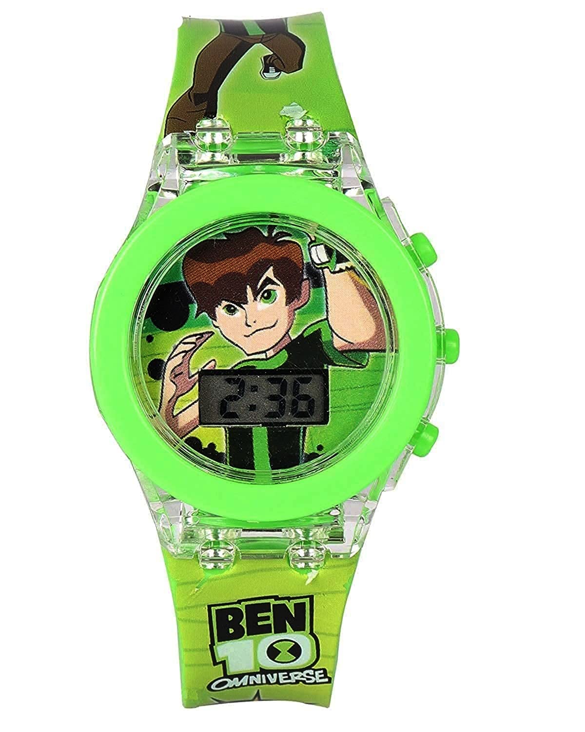 Lionmati Ben 10 Soft Strap Kid Glowing Light Watch (Green, Children, Set of 1) (B09NYDQMP3) Amazon Price History, Amazon Price Tracker