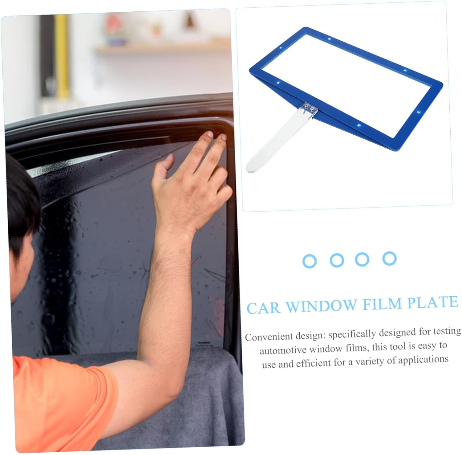 1set Tinting Applicator and Film Test Panel Compact Installation Tool for Automotive Window Film Testing and Space-efficient Design for Accurate Evaluations and Easy Use
