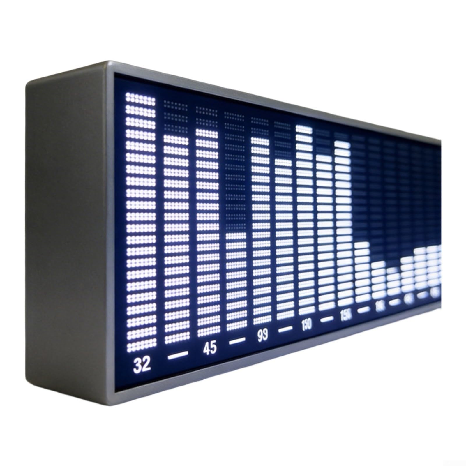 LED Audio Display Musica Ritmo Luce Con Microfono USB 6 Modalità Luminosità Regolabile Per Auto Per Decorazione Camera Gaming Camera 3D Bianco Nero 25,5 Cm(Black Casing)