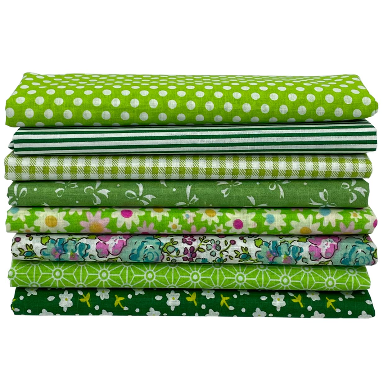 Jukway 8Pcs Cotton Fabric Bundles 50x50 cm Squares - Image 2