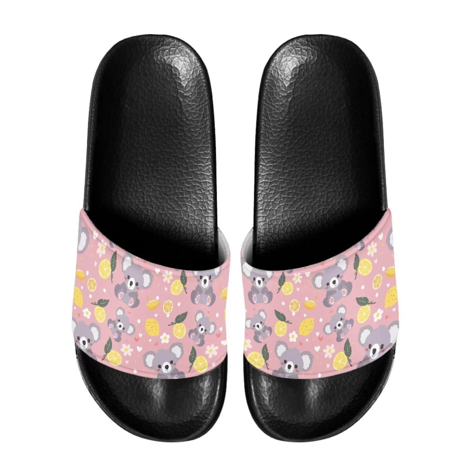 FOR U DESIGNS Sandals Womens Slippers Slides Summer House Shoes Indoor Outdoor Beach Hotel Anti-Skid Slippers