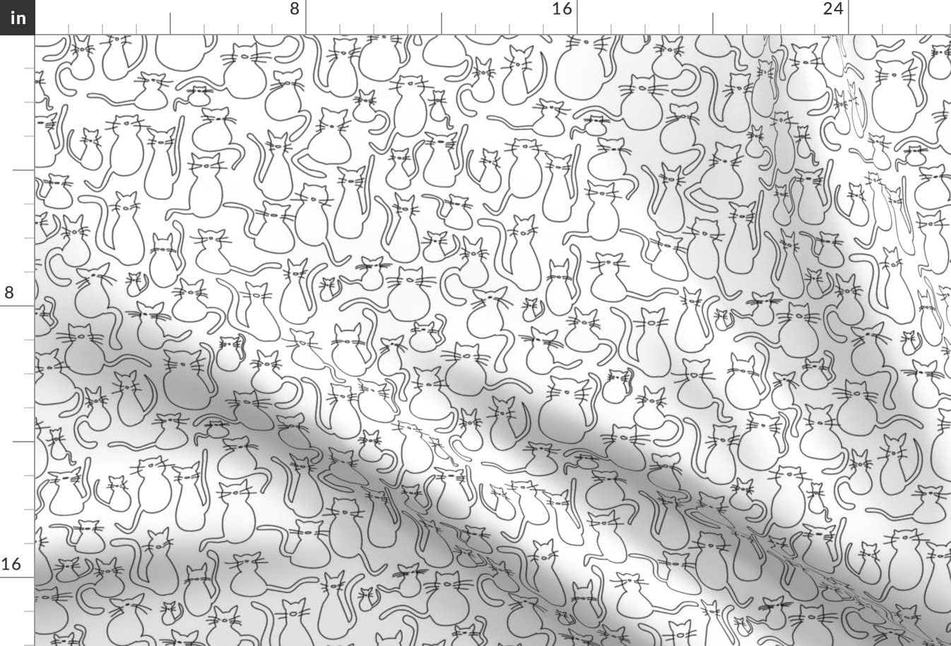 Spoonflower Fabric - Cat Space Cats Kitty Black White Kitten Printed on Minky Fabric by The Yard - Sewing Baby Blankets Quilt Backing Plush