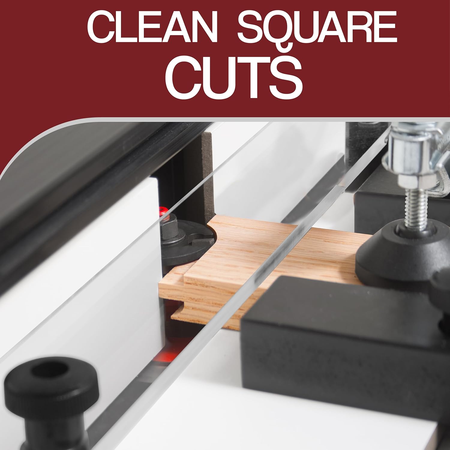 Fulton PRO Rail Guide Coping Sled for Router Table, Precise Clean Joints, Cabinet Doors, Drawer Fronts, Prevent End Grain Blowout, Coping Jig For Router