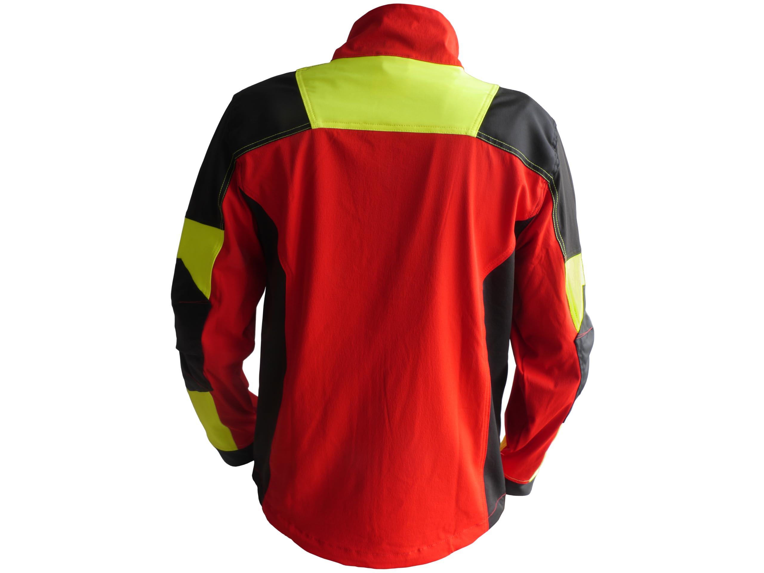 Sägenspezi Forstjacke S1 Ultra rot/neon gelb/schwarz