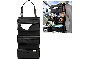 High Road Back Seat Car Organizer with Tissue Holder and Pockets