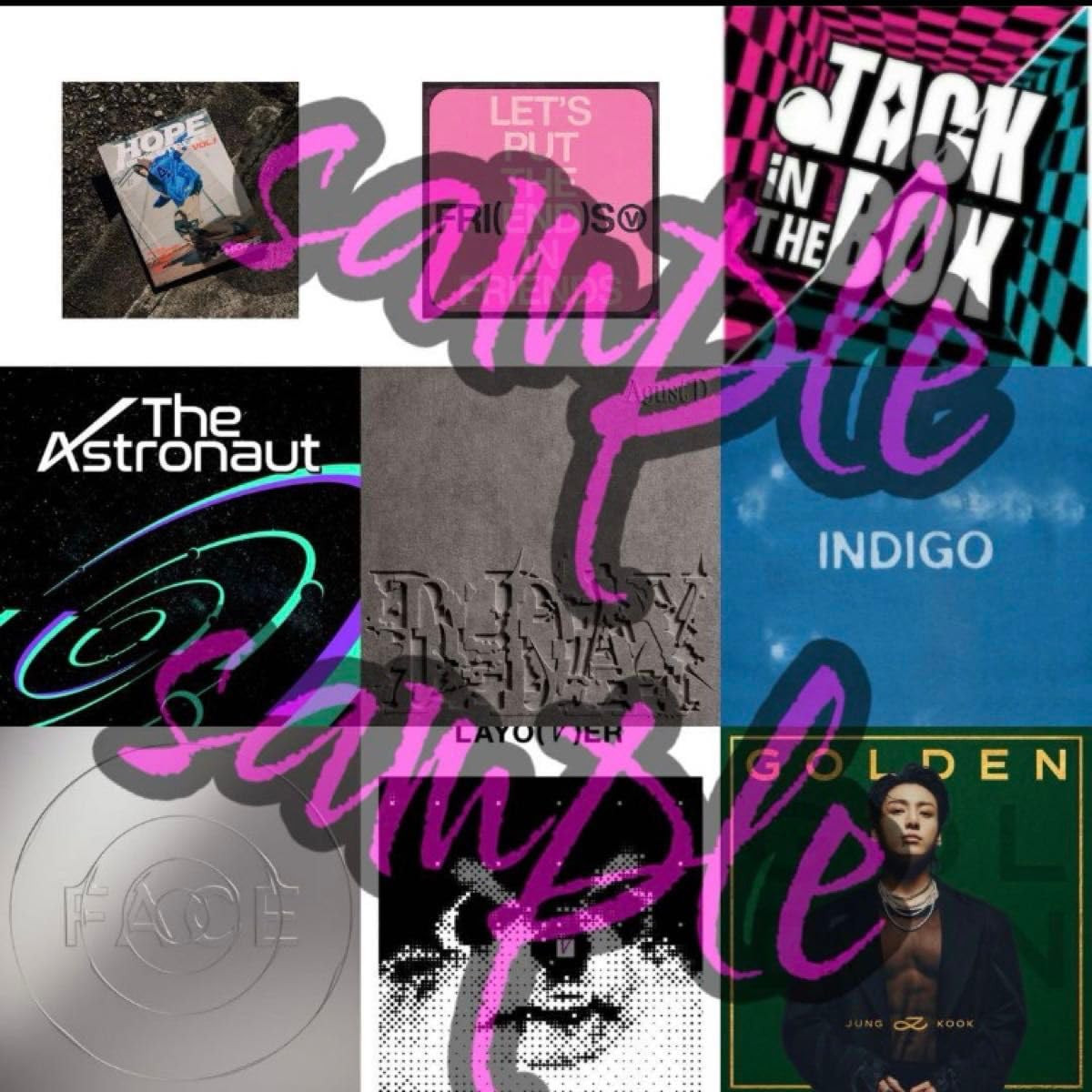 Amazon.co.jp: フレークステッカー BTS 歴代CDジャケット シングル