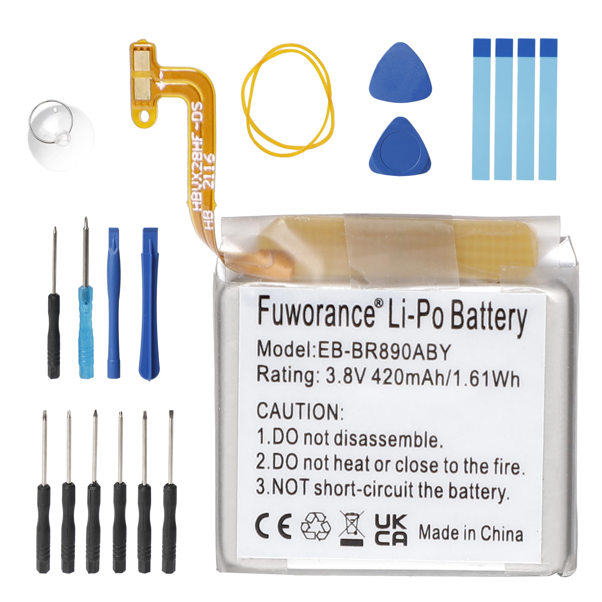 batteria ricaricabile 420mah per orologio sm-r890 compatibile