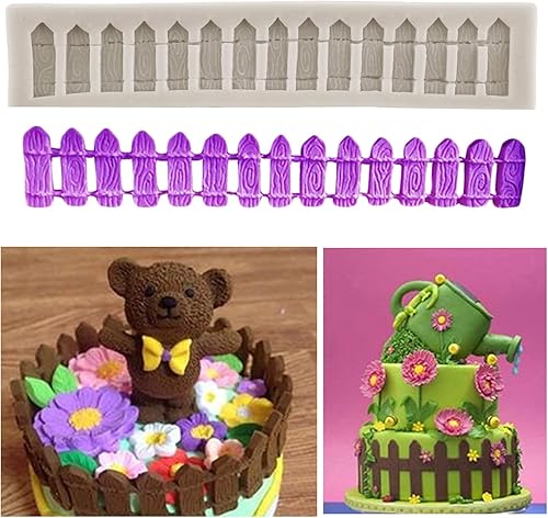 Miniatura 4 de Molde de silicona para fondant de jardín de hierba verde, para decoración de pasteles, decoración de cupcakes, pasta de goma de chocolate, juego de 3