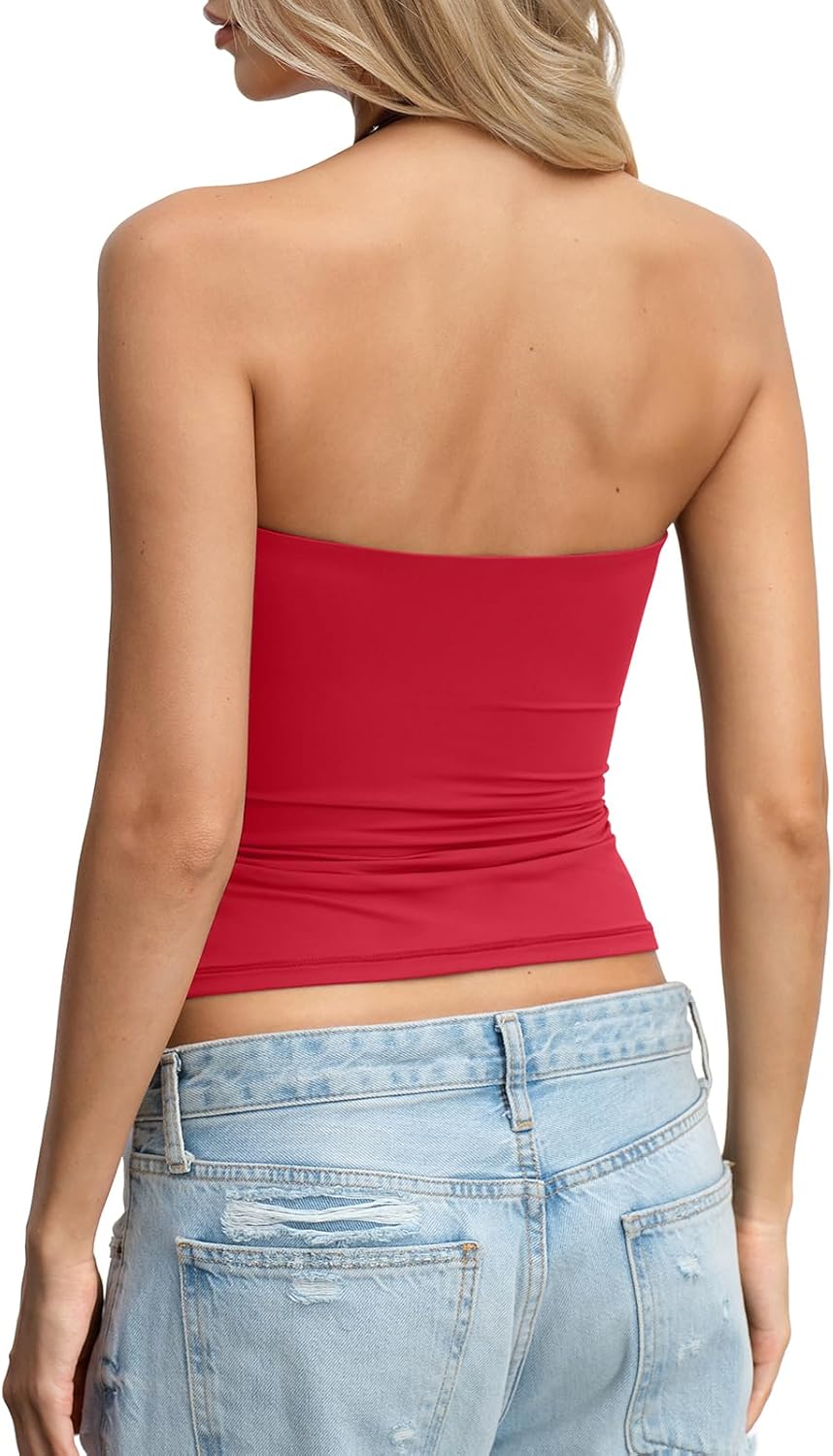 Womens Padded Halter Tank Top Double Lined Backless Tops Y2k Going Out Slim Fit Shirts Sexy Summer Outfits 2026 - Image 5