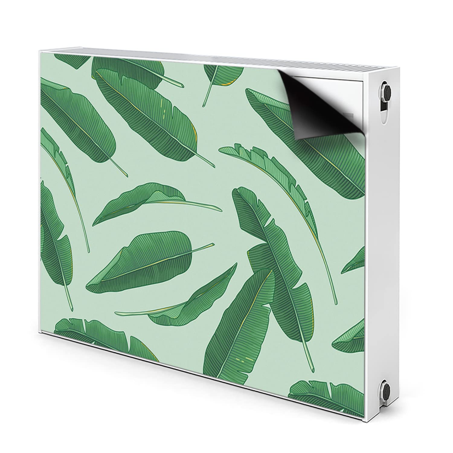 Tapis décoratif cache radiateur magnétique vert pour masquer les radiateurs laids