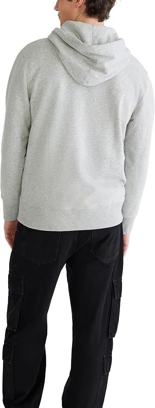 Aero Logo Full Zip Hoodie- Arch, Light Heather Grey, M image 4