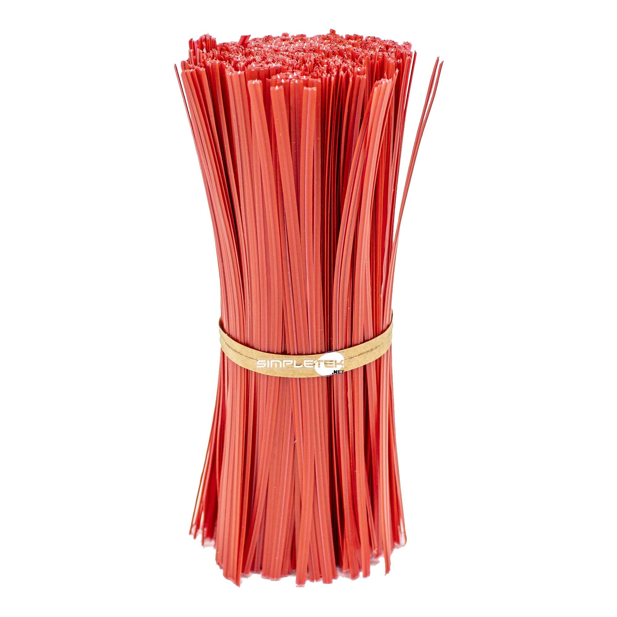 Colliers de serrage en plastique rouges 15 cm attache câble gaine technique et fils | 1000 unités