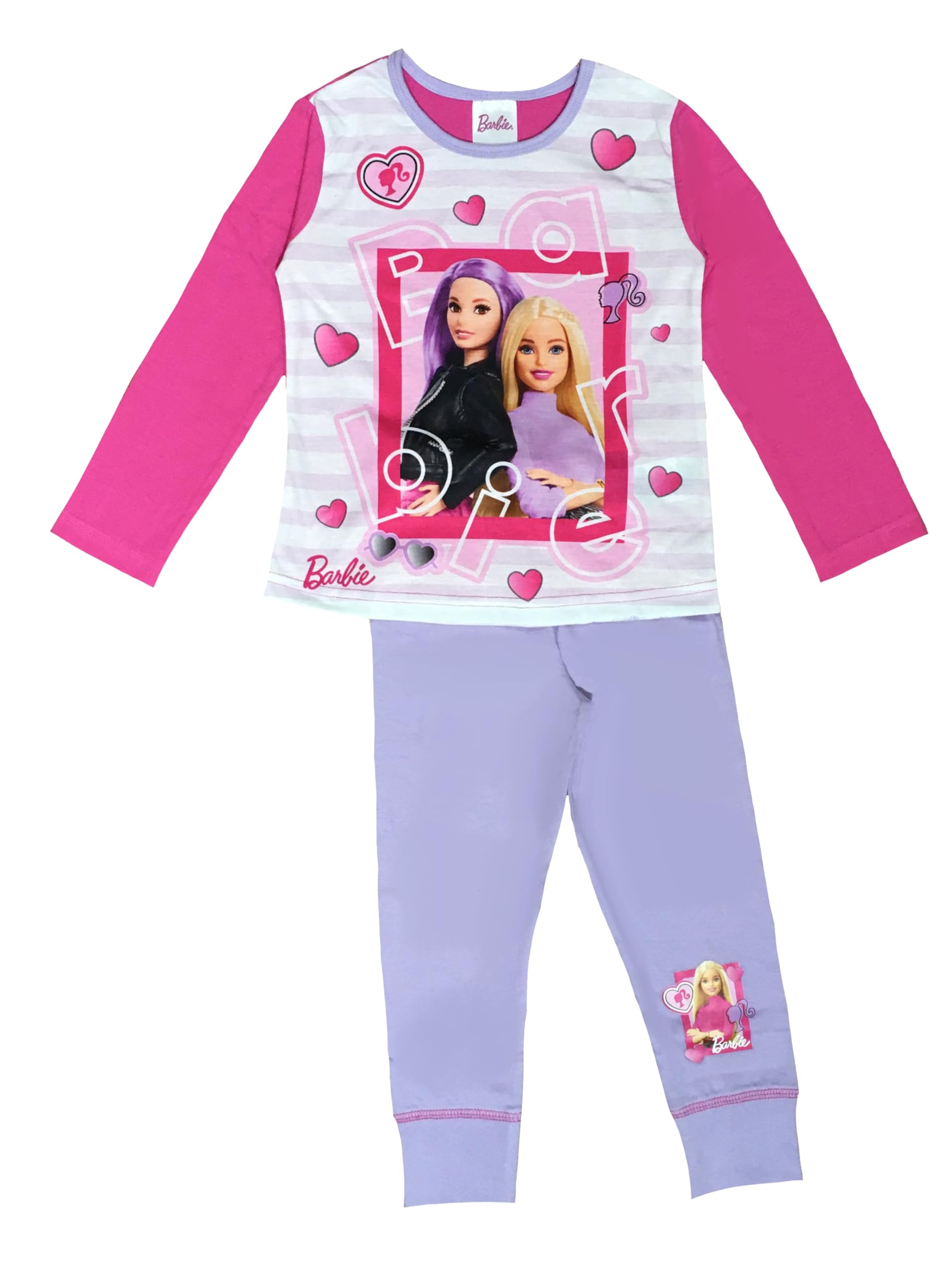 Barbie Girls Pink Pyjamas, Age 5-6 Years