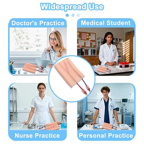 Phlebotomy Practice Kit - IV Practice Kit for Nurses, Venipuncture Training Kit for Medical Students, Complete Set for Skill Development, Ideal Gift for Healthcare Providers.