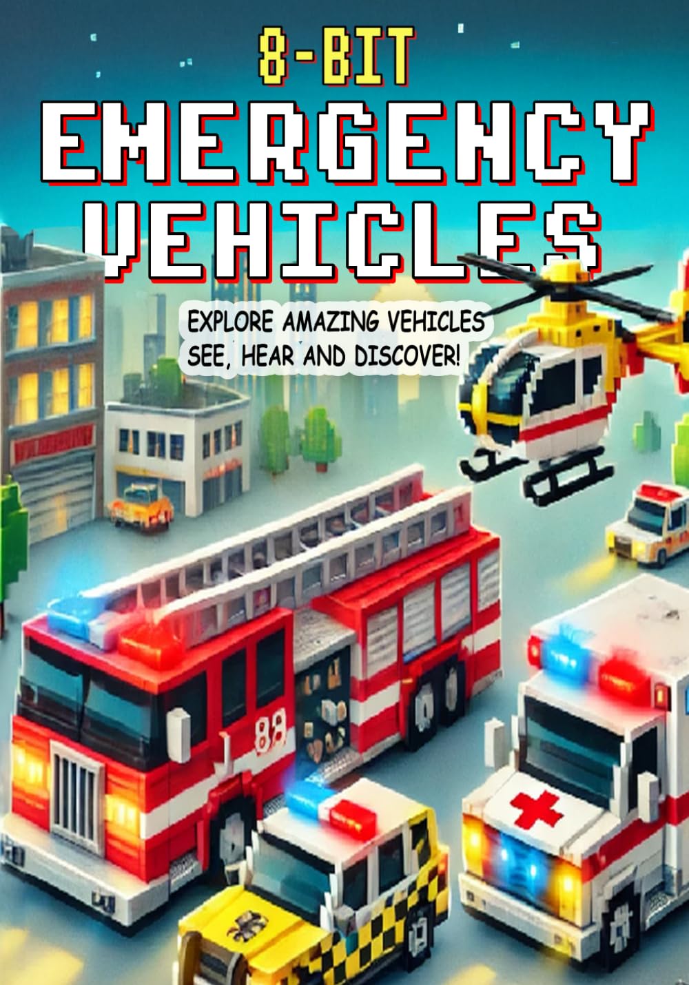 8-bit Emergency Vehicles: Explore Amazing Vehicles: See, Hear and Discover! Where Pixels and Engines come to Life! (8-Bit Vehicles for Kids)