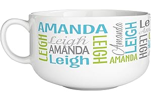 Personalized 32oz Porcelain Signature Bowl: Capture Life's Cherished Moments