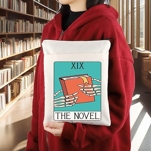 Miniatura 6 de KEYCHIN La novela funda de libro de cartas de tarot, regalos para amantes de los libros, cubiertas de libros de libros de libros de tarot, protector