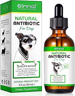 Antibiotics for Dogs, Natural Dog Antibiotics Supports Dog Allergy and Itch Relief, Dog Supplies Antibiotics, Dog Multivitamin for Pets, Bacon Flavor - 60ml / 2.02oz