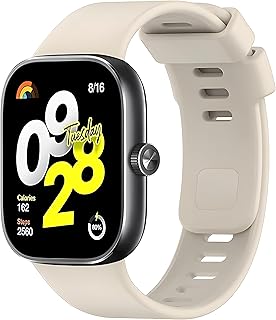 سوار ساعة سيليكون للرجال والنساء من Next Store، سوار بديل قابل للتعديل، متوافق مع ساعة شاومي ريدمي ووتش 4.