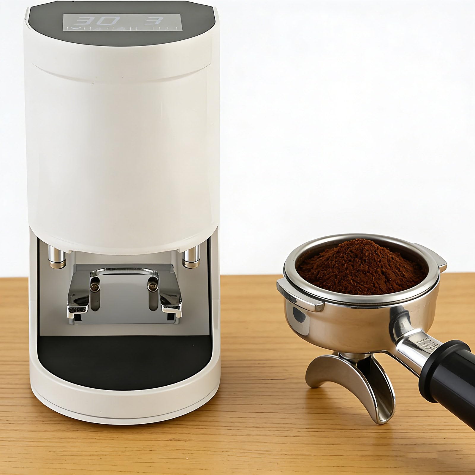 Prensador automático de café de 58 mm, antiadherente comercial, eficiente para uso en café, fácil de limpiar, perfecto para baristas y amantes de la cerveza casera