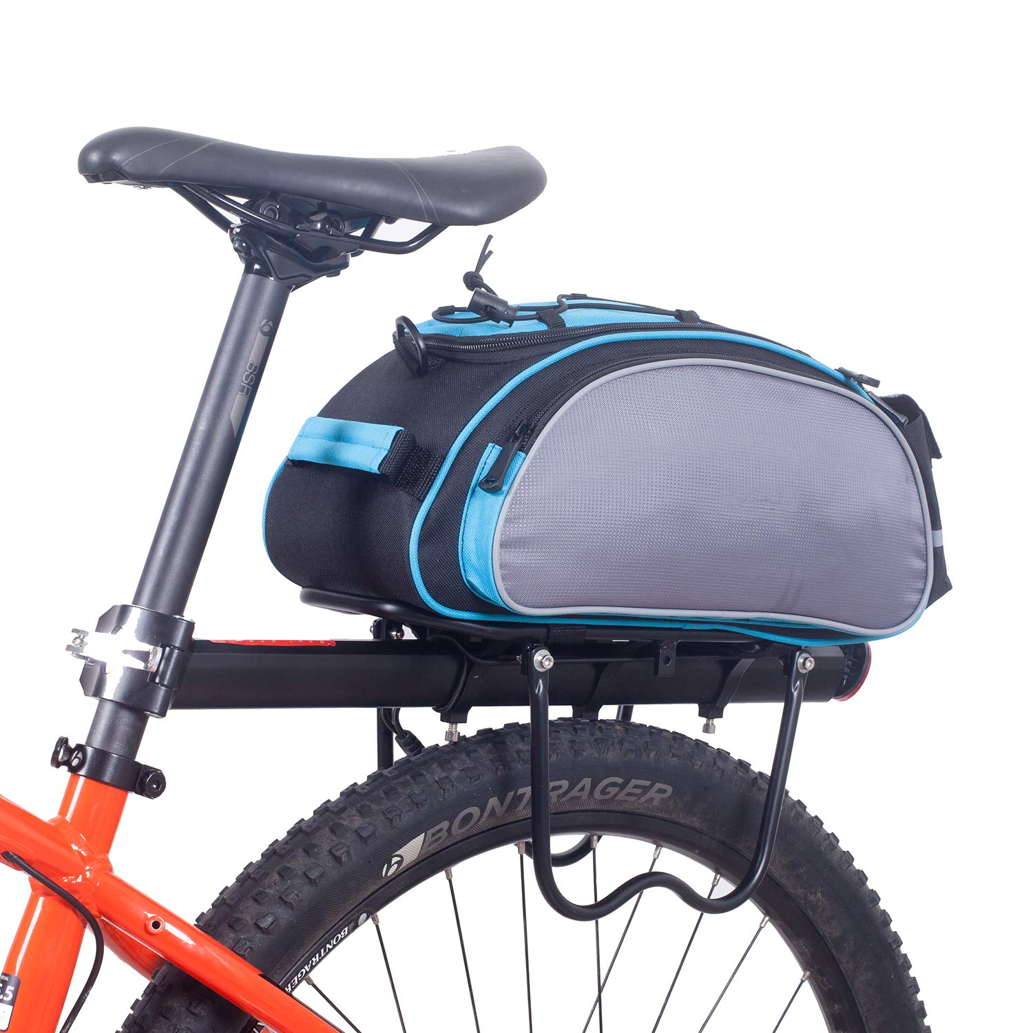 SIVENKE Multifunctional Kühlbox, Gepäckträger, 8 l, Fahrradtasche mit Schultergurt und Regenhülle, 37 x 16 x 16 cm – Schwarz SIVENKE Multifunctional Kühlbox, Gepäckträger, 8 l, Fahrradtasche mit Schultergurt und Regenhülle, 37 x 16 x 16 cm – Schwarz