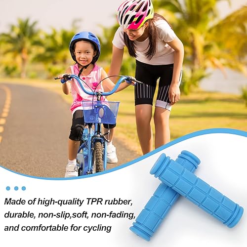Miniatura 55 de Coolrunner Agarres de manillar de bicicleta, empuñaduras de bicicleta para niños y niñas, agarre de goma antideslizante para scooter Cruiser Seadoo