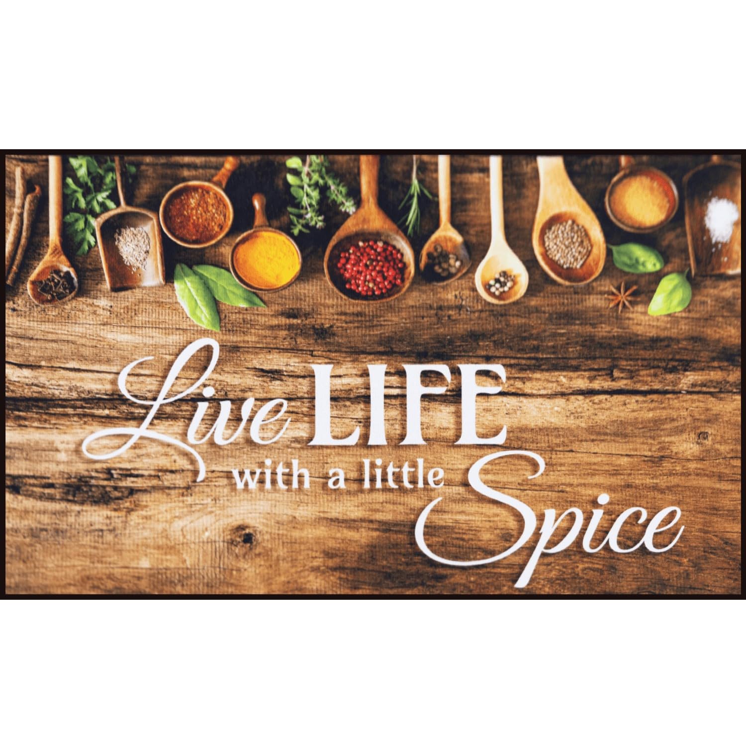 Accent Area Rugs - 20" x 32" Washable Kitchen Rugs Non Slip Rubber Backed Rugs - Indoor Polyester Pile Throw Rug Hemmed Small Carpet for Dining Room, Living Room, & Bathroom