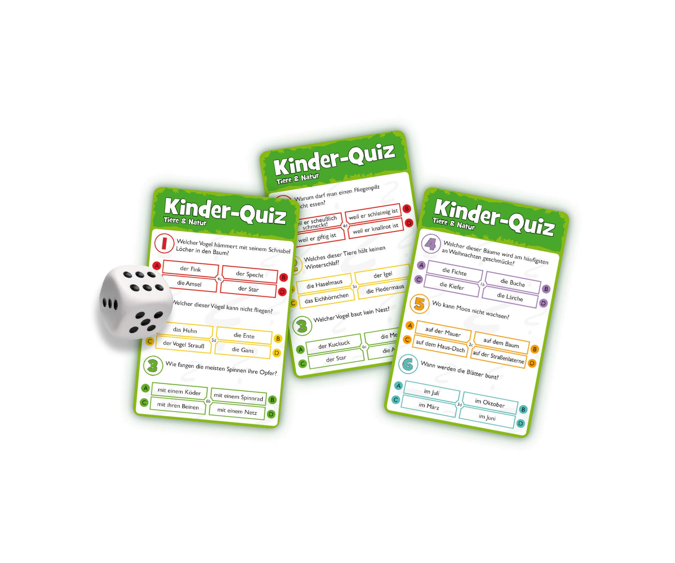 Noris 606011629 Children's Quiz Animals and Nature, Family Fun for Home or Travel for 1-6 Players from 6 Years - Image 3