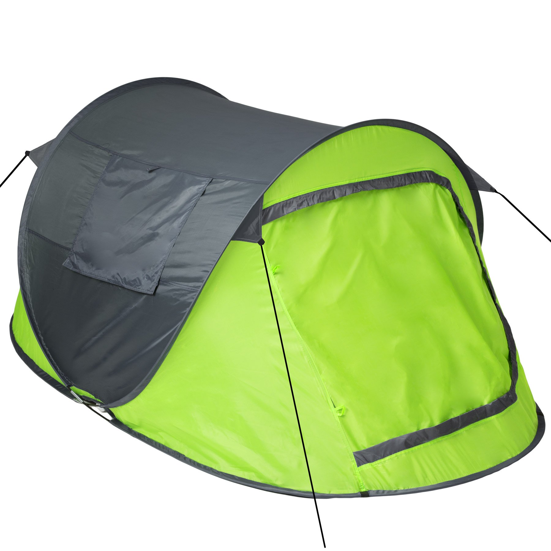 tectake® Tienda de Campaña para 2 Personas, Impermeable, Montaje Rápido, con Piquetas y Cuerdas Tensoras, Ideal para Camping, Senderismo, Acampada, Supervivencia