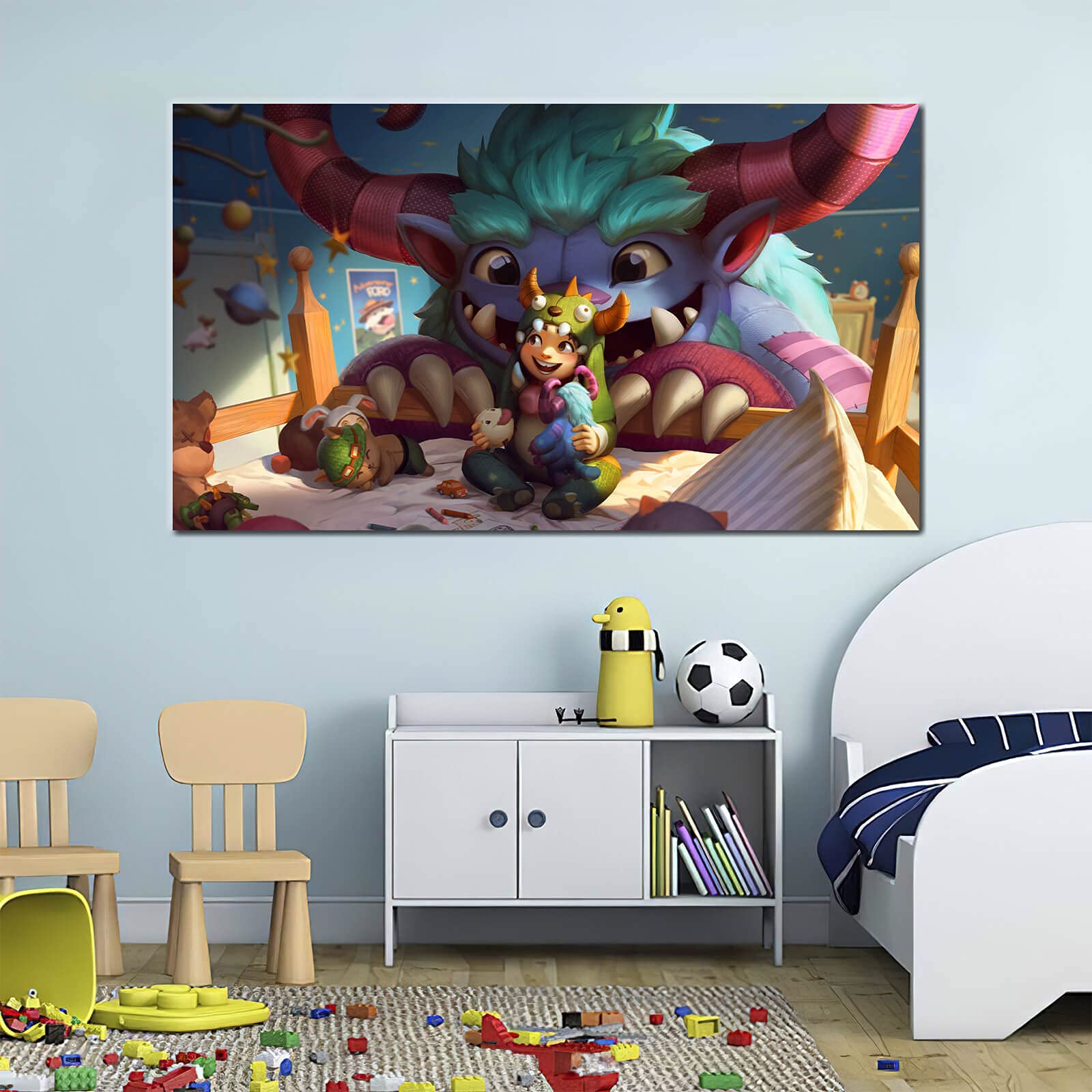 Grungy Nunu And Willump League Of Legends Canvas Art Print | Desertcart  Seychelles, image size:1600x1600