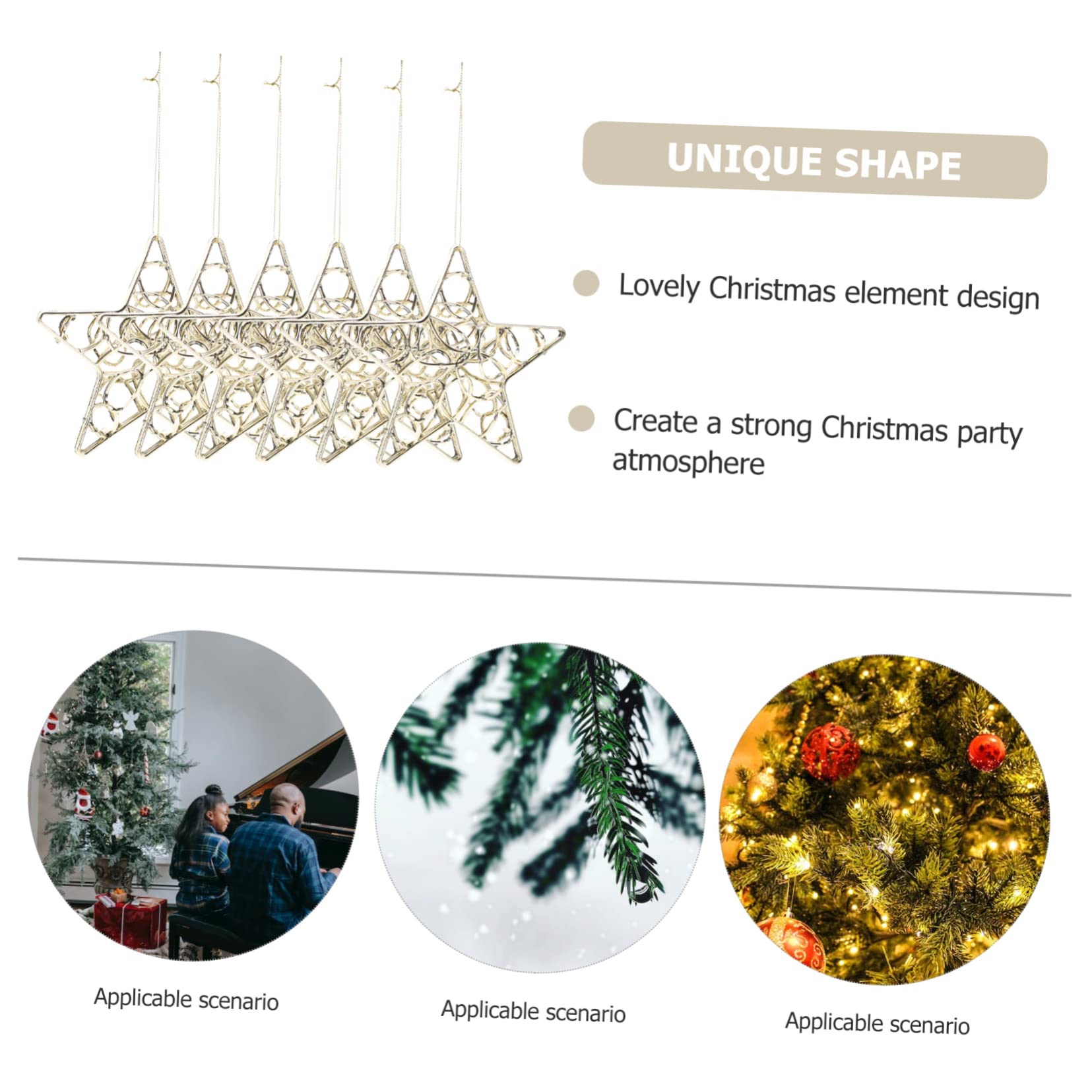 TOPBATHY STK Weihnachtsschneeflocke-Anhänger weihnachtsdeko winterdeko dekorativer Weihnachtsanhänger glitzernde Winterstern-Ornamente Weihnachtsschmuck Weihnachtsbaum-Anhänger Plastik