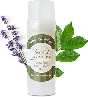 Victoria's Lavender Ultra Rich Foot Balm for Dry Cracked Feet - Heel Repair, Foot Softener Moisturizer with Lavender & Tea Tree Oil, Dry Feet Treatment & Care for Men & Women - Made in the USA - 2.5oz