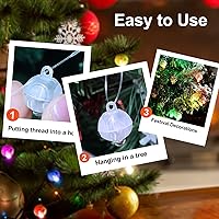 Vista 3 de AIKEI 100 luces LED para globos, mini bolas, luces de larga duración en espera, luces de fiesta, luz LED impermeable para linterna de papel