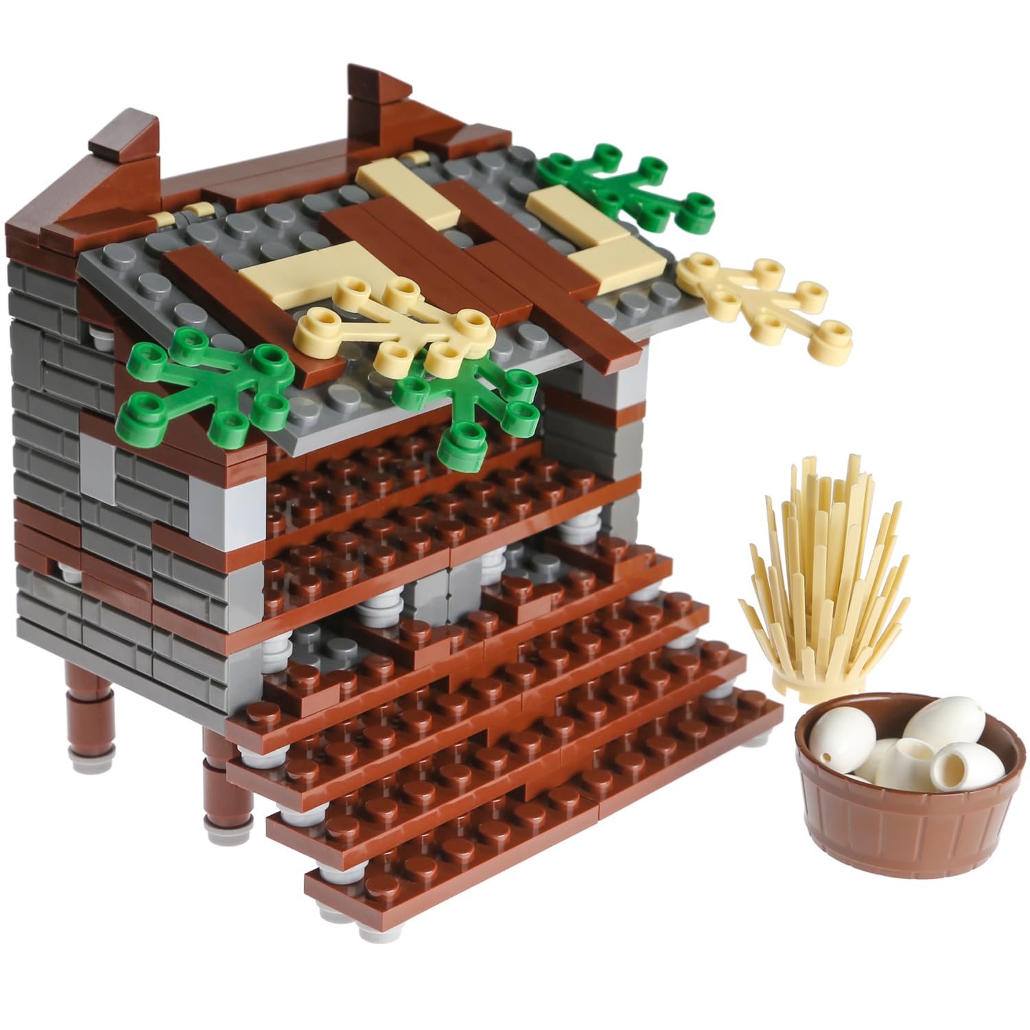 Amazon.co.jp: Ylutex 鶏小屋 202個 農場 鶏小屋 レンガ 鶏小屋 低木
