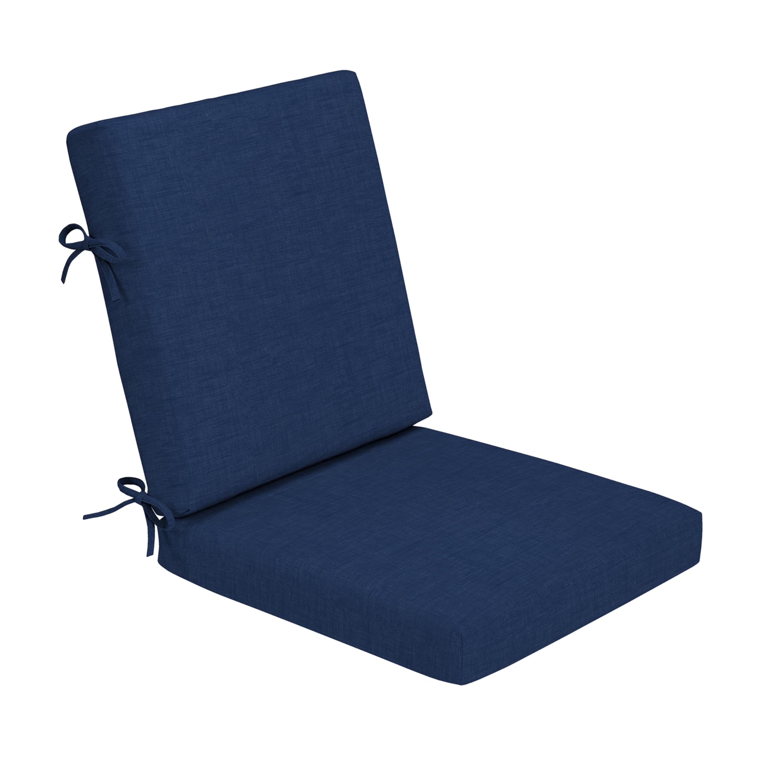 Arden Foam Outdoor Dining Chair Cushion, 20 x 20, Made with ProFoam, Rain-Proof, Fade Resistant, Sapphire Blue Leala