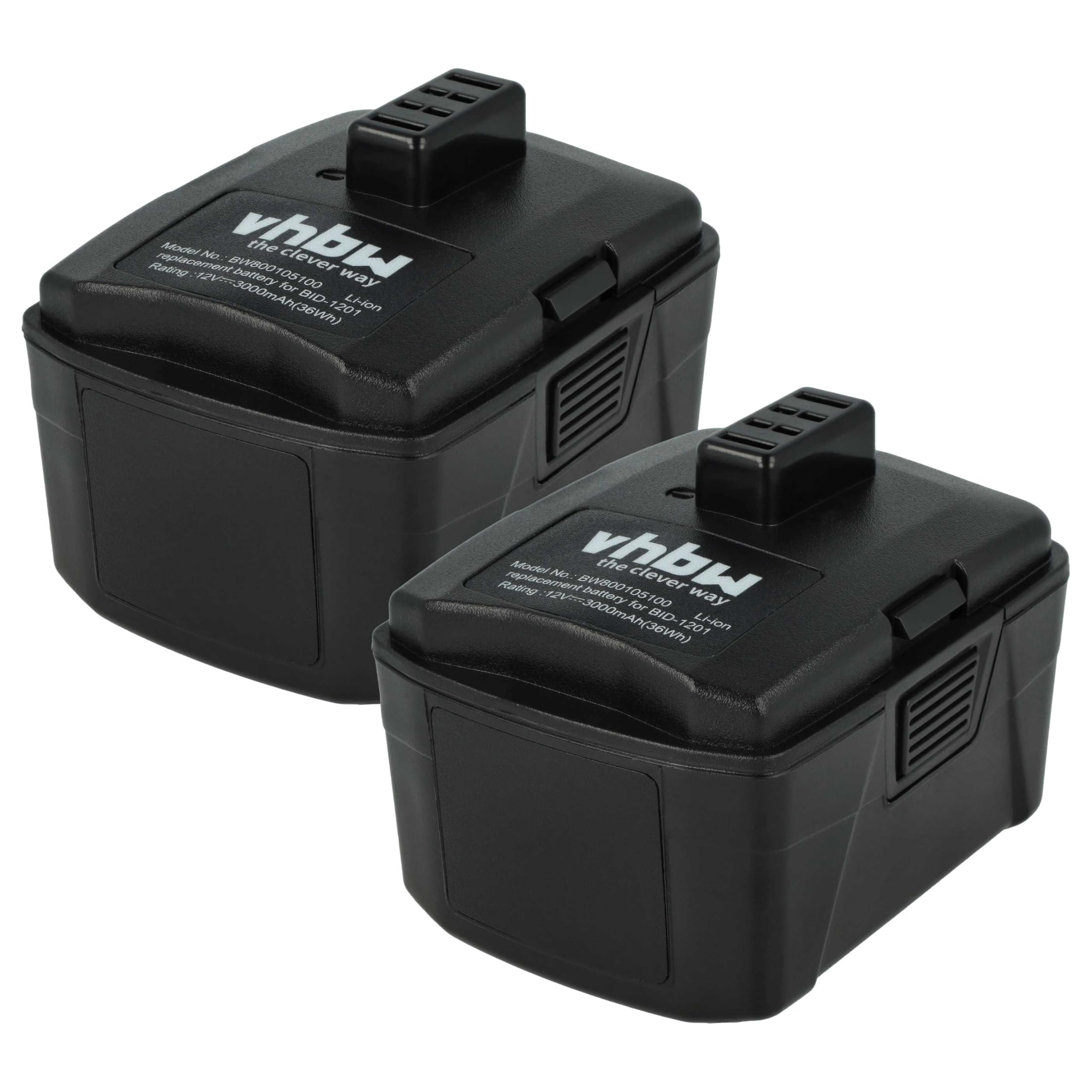 vhbw 2x batteria sostituisce Ryobi BPL-1220, 130503001, CB120L, 130503005 per utensile elettrico (3000 mAh, Li-Ion, 12 V)