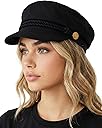 Funky Junque Newsboy Hat for Women – Trendy Greek Fisherman Cap, Classic Women's Baker Boy Newsies Hat, Ladies Fashion Caps