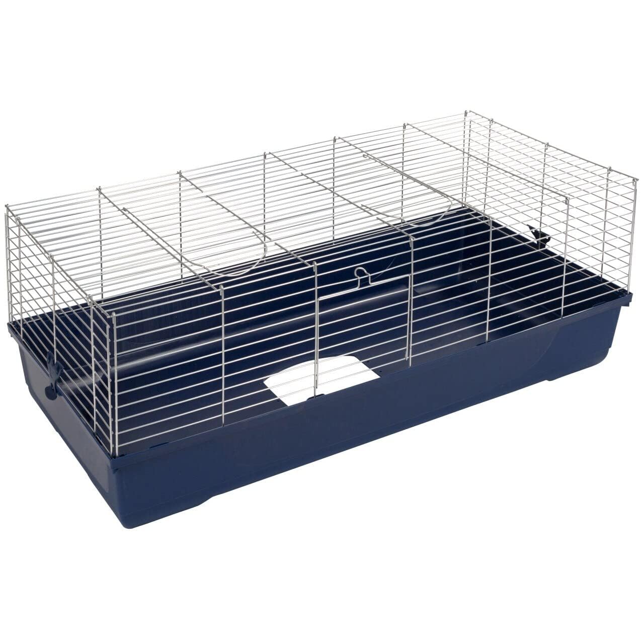 Kerbl Gabbia per Piccoli Animali Maxi Baldo Twin, blu scuro, 100x53x86 cm, gabbia per animali, gabbia per conigli, gabbia per criceti, plastica, piccoli animali, conigli, criceti