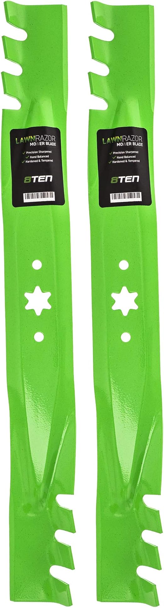 8TEN LawnRAZOR Mower Blade Set for MTD Cub Cadet RZT 42 inch Deck 942