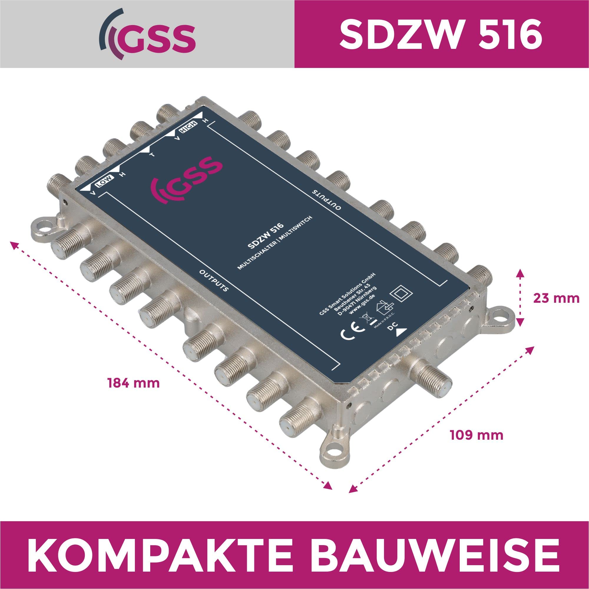 Quattro Lnb Pour Multiswitch Convertisseur De Signal Tv Multiswitch
