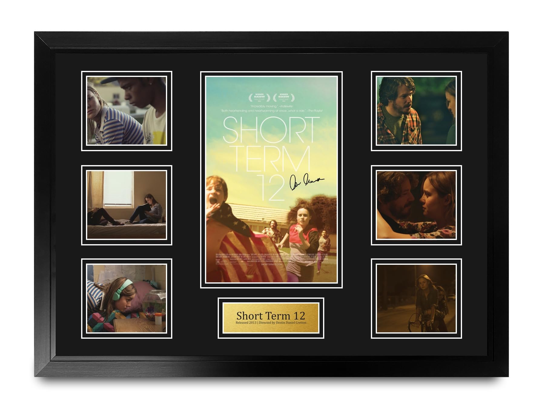 HWC Trading Short Term 12 Podpisany Plakat Filmowy A2 Deluxe w Ramie